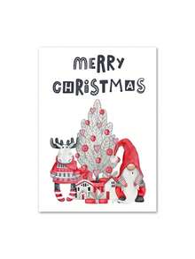 1/3pcs Christmas Tree Lovely Elk Vivid Posters And High-Definition Printed For Living Room Bedroom Home Decor Wall Art Minimalist Aesthetics Print Canvas Painting For Bedroom Modern Home Decor Christmas Decorations Room Decor - Multicolor - View 6