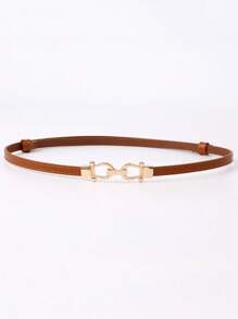 3/1pc Fashionable And Versatile Women's Thin Belt, Thin PU Leather With Gold Buckle Dress Belt, Pants, Suit, Daily Commuting And Leisure Belt, Good Things For Friends, Family And Girlfriends Fall, Autumn, Halloween