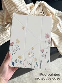 Ốp lưng gập hình chữ Y hai mặt trong suốt bằng acrylic phủ nhiều màu sắc, đẹp mắt và dễ thương này được trang trí bằng họa tiết hoa, cỏ và bướm, có khả năng chống sốc và tương thích với iPad thế hệ thứ 7 và thứ 8 (10.2 inch). Sản phẩm đi kèm với ốp lưng iPad thế hệ thứ 10, khe cắm bút tích hợp và hỗ trợ chức năng bật/tắt màn hình. Đây là lựa chọn lý tưởng cho quà tặng dịp lễ và năm mới. - Nhiều màu - Xem 3