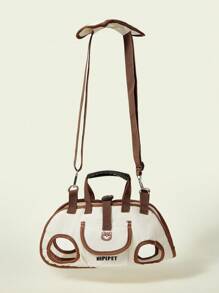 PETSIN Cute Dog Backpack - Portable, Breathable Traction Backpack With Adjustable Straps For Cats And Dogs, Crossbody Or Shoulder Carry, Pet Supplies | Stylish Dog Gear