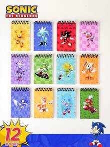 12PCs Sega Officially Licensed Cyberpunk Style IP Co-Branded Coil Notebook Writing Paper Double Coil Tear-Resistant Design 180° Flat Spread Function Class Notes Game-Themed Handbook Comic Con Peripheral Collection Burning Hot Blood Memories Fan Faith Recharge Portable Size Comic Control Carnival Must-Have June 1 Graduation Season Creative Gift - CHY-sNC-12pcs - View 8