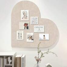 1 Stück Filz-Pinnwand in Herzform, mehrfarbig, vielseitig einsetzbar, für Büro & Zuhause Fotowand, Memotafel