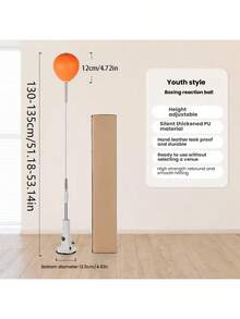 1pc Adjustable Height Boxing Speed Ball, Durable And Portable, Suitable For Home And Gym Reflex & Hand-Eye Coordination Training