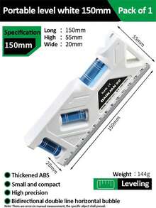 Mini medidor de nível de alta precisão horizontal vertical medida métrica régua transferidor medidor de nível de bolso magnético portátil doméstico - Multicolorido - Ver 10