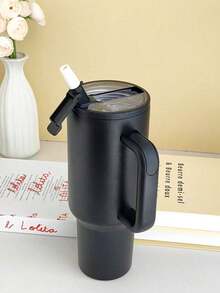 Cốc chống rò rỉ trên ô tô 40oz, Cốc cà phê cách nhiệt bằng thép không gỉ 304 có tay cầm, Cốc du lịch có nắp ống hút và nắp chống tràn - Thích hợp làm quà tặng Giáng sinh, Halloween - Nhiều màu - Xem 15