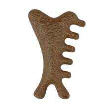 NEFOUME Natürlicher Sandelholz Massagekamm | Antistatisch | Kammzähne Massage + Gua Sha Schaben | Simulierte Doppelfinger-Augenmassage | Ergonomischer rutschfester Griff | Geeignet für Kopf, Nacken, Schulter, Beine und mehr Bereiche, Haare, Haarpflege, Schule, Rückkehr zur Schule, Reisen, Reiseaccessoires, Haushaltsartikel, Spa, Massagetool, Massage, Massagegerät, Spa - Braun - Übersicht 14