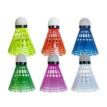 Plumas de colores de espuma a granel de colores aleatorios para bádminton de entrenamiento en interiores, duraderas y estables.