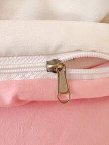 SANRIO 可爱印花 2/3 件床上用品套装 - ///（1 件羽绒被套 + 1/2 件枕套，无填充物）卡通全尺寸，柔软舒适，适合宿舍、家庭卧室、酒店、所有季节，带拉链开合和枕套，多色耐用，超大床上用品，超大羽绒被套套装 - 櫻花kt貓 - 查看 6