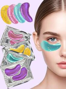 5/15/30 冷却凝胶眼部冰袋，抚平眼周细纹，减少眼周黑眼圈，舒缓凝胶眼膜贴，可用于旅行 - 彩色 - 查看 1