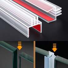 1/3 Meter Silicone Rubber Window Sealing Strip Portable Glass Door Fixture Weatherstrip Household Door Window Seal Gap 5-10mm Waterproof - Multicolor - View 2