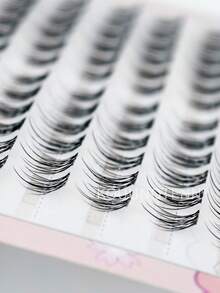 120 pezzi di ciglie finte a grappolo singolo, a forma di C, naturali, per occhio sinistro e destro, estensioni di ciglie naturali, grappoli di ciglie per make-up fai-da-te a casa, stile giapponese