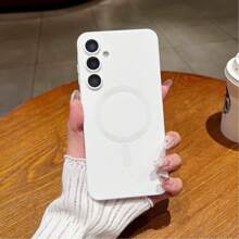 奢华磁吸手机壳，兼容三星 Galaxy A56、A36、A26、A16、A06、S25 Ultra、S24 Ultra、S23 Ultra，柔软 TPU 材质，圣诞礼物 - 白色 - 查看 2