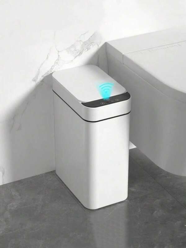 Cubo de basura inteligente de gran capacidad de 10L, papelera de basura multifuncional interior inteligente, cesta de residuos simple, recolector de basura de cocina. Artículo esencial para el hogar, suministros de limpieza, decoración del hogar y el baño, almacenamiento del baño, decoración de otoño, adecuado para cocina, dormitorio, baño, sala de estar, dormitorio y oficina