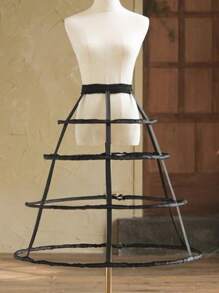 قطعة واحدة تنورة داخلية للنساء بيضاء وسوداء مناسبة لجميع المواسم، تنورة داخلية قصيرة، تنورة داخلية منفوشة، تنورة داخلية لولوليتا، تنورة داخلية ضخمة وفخمة لفستان الزفاف، تنورة داخلية شيفون ثلاثية الحلقات، تنورة داخلية خماسية الحلقات مفتوحة الشق، تنورة داخلية قفص متعددة الطبقات مدعمة بعظام فولاذية، تنورة داخلية باروك وروكوكو قابلة للتعديل، مناسبة للهالوين والزفاف والحفلات وتنكر الملابس الخريفية للنساء - متعدد الألوان - مشاهدة 6