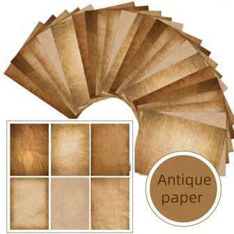 Vintage A4 Double-Sided Printing Paper For DIY Scrapbooking, Decoupage, And Letter-Writing, Perfect For Birthday And Holiday Gifts.