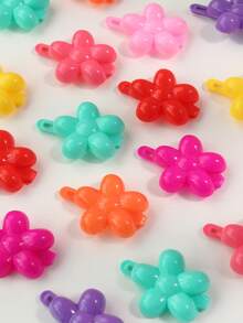 20 قطعة/مجموعة مشابك شعر زهرية ملونة جميلة من البلاستيك، إكسسوارات شعر صغيرة للفتيات، مناسبة للحياة اليومية أو العطلات