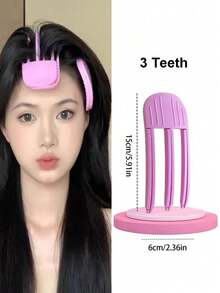 2 Stücke/1 Stück flauschige Haarspangen, Locken Pony Spangen, Haarwurzel Volumen Spangen Set für Frauen, Mode Haar Locken Spangen, Haarstyling Set, Haarstyling Werkzeuge, Schönheits-Accessoires für Zuhause, Geschenke, Haarstyling Werkzeuge für Friseur Salon, Schönheits-Reiseprodukte, Haarpflege, Haaraccessoires - Verschiedenfarbig - Übersicht 5