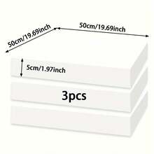 1 件 19.69 英寸 X19.69 英寸 X1.97 英寸 45D 高密度泡沫垫，室内装饰垫（用于餐椅垫、轮椅座椅更换）- 白色、黑色、灰色、浅蓝色