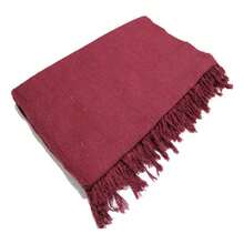 Giant Luxury Sofa Blanket 120x210 Protective Sofa Cover Type - 酒紅色 - 查看 1