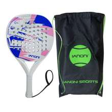 IANONI Padel 球拍，碳纤维，柔软 EVA 面网球拍，带球拍袋，非常适合感恩节、圣诞节、万圣节和新年庆祝活动