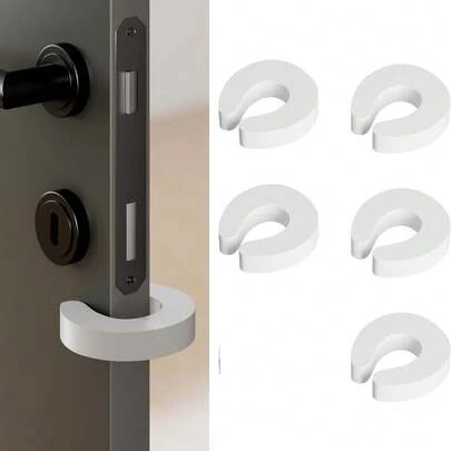 5Pcs Door Finger Pinch Guards Baby Proof Doors Slam Stopper Extra Soft Foam Sleek Design Child Safety Baby Safety Finger Protect Washing Machine Door Latch Soft Ventilation Support Strip - Anti, Breathable Design For Dryer Washer,Prevents Knotting