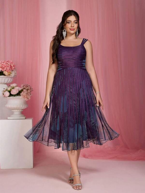 Mgiacy, Nuevo Llegado, Vestidos de Noche de Alta Gama con Tirantes Tipo Halter, Malla Estampada, Cordones, para Eventos de Etiqueta Negra