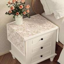 American Luxury Bedroom Bedside Cabinet Tablecloth, Washing Machine Cover, Refrigerator Top Dust Cover, Microwave Oven Cover - Beige - View 5