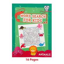 Lachilly 16 Pages Animals Word Search Workbook – Animals Themed English Vocabulary Puzzles For Kids, Classroom Activity, Teacher Student Interactive Learning Tools, Children's Educational Toys, Homeschool Teaching Aids - Multicolor - View 10