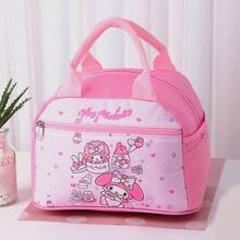 Sanrio 1pc Sanrio Lunch Bags Lunch Box Bags Lunch Bag Student Insulation Bag Cute Cartoon Tote Bag Portable Large Storage Bag Zipper Closure With Double-Sided Pocket Reusable Durable Nylon Fabric Insulation And Fresh-Keeping Back To School Must Be Suitable For Students To Work, Family Daily Commuting, Dinner, Outdoor Picnic Can Be Used As Birthday Gifts, Holiday Gifts., Home Decor, Party & Christmas Storage