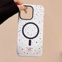 GUCADI 2-In-1 Splash Ink Element Phone Case Compatible With Apple Compatible With Iphone 15/16 Pro Max, Compatible With Iphone 13/11, Korean Minimalist Indie INS Style Hard Shell - Blue - View 5