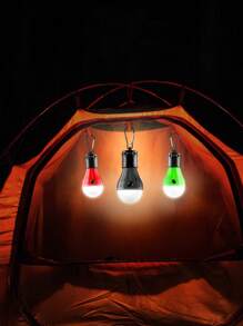 1pc Camping Tent Light, 3 Lighting Modes Outdoor Hanging Lamp, Portable Battery Powered LED Tent Light, Suitable For Emergency, Hiking, Fishing, Camping, Batteries Not Included