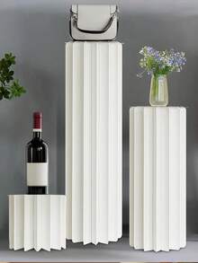 Đế ống giấy gấp gọn dùng cho lễ cưới, hành lang, bàn tráng miệng & bánh, tiệc - Tấm gương Acrylic (Bóc lớp màng bảo vệ để tạo hiệu ứng), thích hợp cho tiệc cưới, sinh nhật, tiệc tùng, triển lãm ô tô, trang trí tiệm bánh - Nhiều màu - Xem 6
