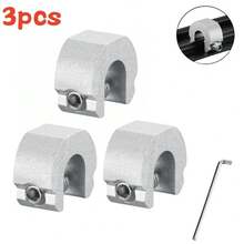3/5 piezas Limitador de ventana de aleación de aluminio, Restrictor de ventana/puerta corrediza, Tope de cortina corrediza Cerradura de para niños Tipo C, Clip de metálico para ventana/puerta corrediza, Tope de posicionamiento antirrobo - Multicolor - Ver 14