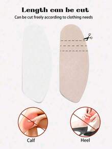 2/6/12 piezas de protección para el muslo, tirante transparente e invisible para protección del muslo, parche transparente impermeable, impermeable y transpirable, unisex, parche de correa para la cintura, regalo personalizado para prevenir la fricción del muslo en invierno, regalo del Día de San Valentín, regalo de cumpleaños - Multicolor - Ver 5