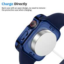 Apple Watch Case Cover, Apple Watch Screen Protector, 2 In 1 Apple Watch Case, 1pc 2 In 1 Case Compatible With Apple Watch Series 4 5 6 7 8 9 10 SE SE2 Ultra With Built-In Screen Protector, Straight Edge Hard PC Full Body Protective Cover For Apple Watch 40/41/42/44/45/46mm