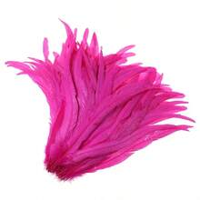 100pcs 10-12 Inch Artificial White Rooster Tail Feathers, Bulk, Suitable For DIY Crafts, Costumes And Halloween Party Decorations - Multicolor - View 19