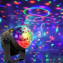 1pc Multifunctional LED Magic Ball Light, Party & Disco Atmosphere Lamp, USB Powered, Suitable For Home Decor, KTV, Wedding And Holiday Celebration - 2PC Bracket Magic Ball - View 5