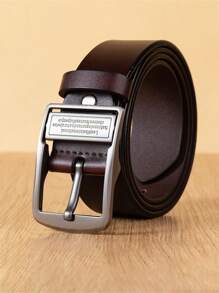 男士腰带加厚全粒面皮革男士腰带重型男士工作腰带男士腰带高硬度针扣适合青少年夏季休闲户外运动或度假旅行或毕业礼物或生日礼服配饰或日常穿着