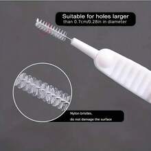 10-Pack, Mini Cleaning Brush For Cleaning Pores And Mobile Phone Holes, Anti-Clogging Shower Head Hole Cleaning Brush, Nozzle Brush, Crevice Brush, Multi-Function Mini Cleaning Brush, Dust Removal Brush, Dead Corner Brush, Cleaning Supplies, Cleaning Gadgets - 白色 - 查看 9