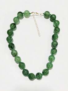 1pc Bohemian Style Multi-Layer Plastic Acrylic Beaded Necklace, Geometric Circle Pattern, Handmade, Suitable For Festival And Daily Wear - Bead Necklace - View 42