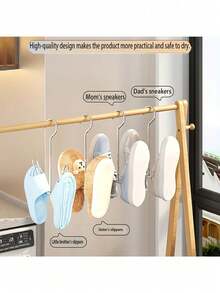 2pcs Fashion Metal Shoe Rack, Wall-Mounted Stainless Steel Space-Saving Organizer For Entryway And Closet, Multi-Function Hanging Shoe Rack And Clothes Hanger To Keep Shoes, Sandals, Slippers And Small Garments Neatly Stowed, Construction, Easy To Install With Included Hardware, Modern Minimalist Indoor Storage Solution, Ideal For Narrow Hallways, Dorm Rooms, Apartments; Lightweight Yet Strong; Helps Declutter Countertops And Floors; Corrosion-Resistant Finish For Long-Lasting Shine