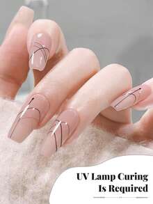 9pcs/Set 15ml Nail Gel Liner Pens, 3D Effect Gel Nail Polish, Fine Brush, DIY Nail Salon Design At Home, Gift For Girls Nails - Multicolor - View 10