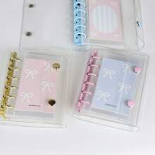 A7 Transparent Portable File Folder With Double Snap Design, Can Store Beautiful Photos, Can Be Used As Photo Album, Money Saving, Stationery, Notebook, Sticker Book, Office Supplies, School Supplies, Back To School