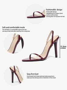 女士豹纹系带踝带细高跟凉鞋，性感时尚优雅派对奢华正式场合黑色高跟鞋