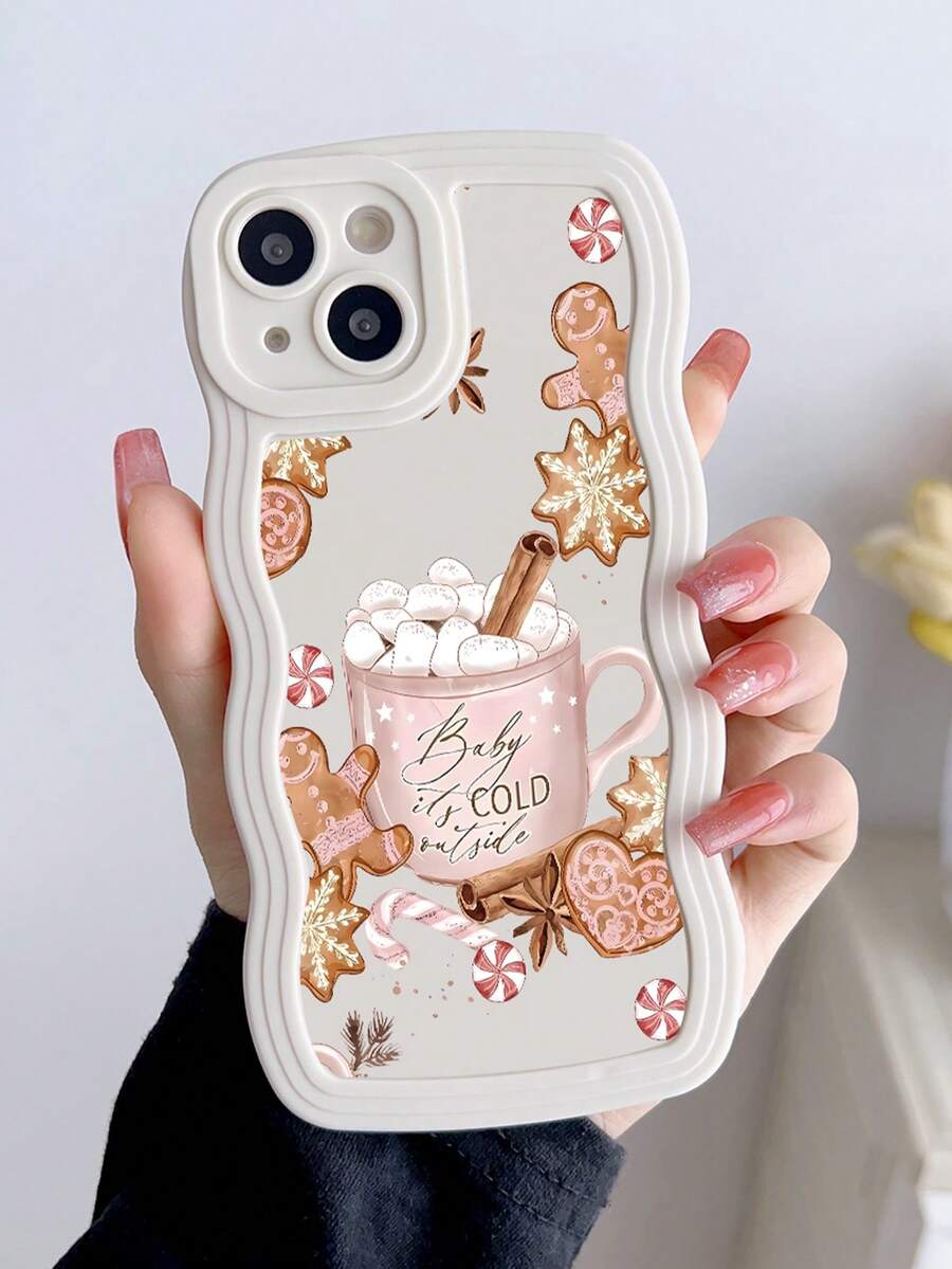 1pc Fashionable Personalized Autumn Christmas Graphic Patchwork Pattern Soft Silicone Shockproof Anti-Fingerprint Full Coverage Phone Case Compatible With IPhone 16/16Pro/16Plus/15/15ProMax/15Pro/11/12/13/14ProMax/11Pro/11ProMax/12Pro/12ProMax/13Pro/13ProMax/14Pro/14ProMax/16ProMax/16/16Pro/16Plus - Multicolor - View 1