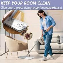 1 Set Mop Bucket Cleaning Kit, Includes Mop And Bucket With Replaceable Mop Pads, Self-Cleaning Mop, Wet & Dry Mop, Multi-Function Bucket, Suitable For Tile, Marble, Hardwood, Concrete Floor Cleaning, Reusable Mop Pads, Cleaning Tools - Multicolor - View 7