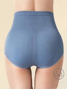 5 件高腰无缝塑身内裤，柔软舒适塑身内裤，透气纯色内裤，无缝不透明，适合日常和正式场合，柔软隐形设计，有裸色、粉色、紫色可选，适合 80-140 磅