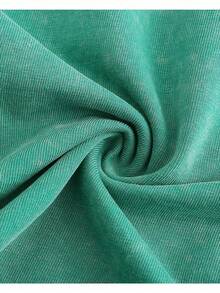 Jesus Above All Else Patterned T-Shirt-Unisex Christian Easter Shirt, Gray Cotton T-Shirt With Bold White Letters, Casual Round Neck, Perfect Gift For Men And Women, 230 Grams Of Medium Thickness. - màu xanh lá - Xem 4