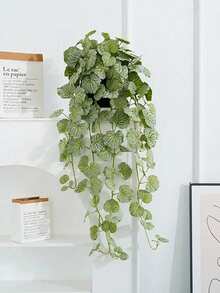 40-70cm Artificial Hanging Ivy Vine, Silk Fern Leaf, Tropical Clematis Flower, Suitable For Home, Garden, Wedding Decor, 1pc, Pot Not Included
