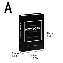 1 cái/3 cái Đồ trang trí sách giả tối giản, Đồ trang trí sách giả phong cách thành phố hiện đại, Sách giả phong cách Bắc Âu cho phòng khách, nhà ở, quán cà phê, trưng bày, đạo cụ chụp ảnh - Nhiều màu - Xem 26
